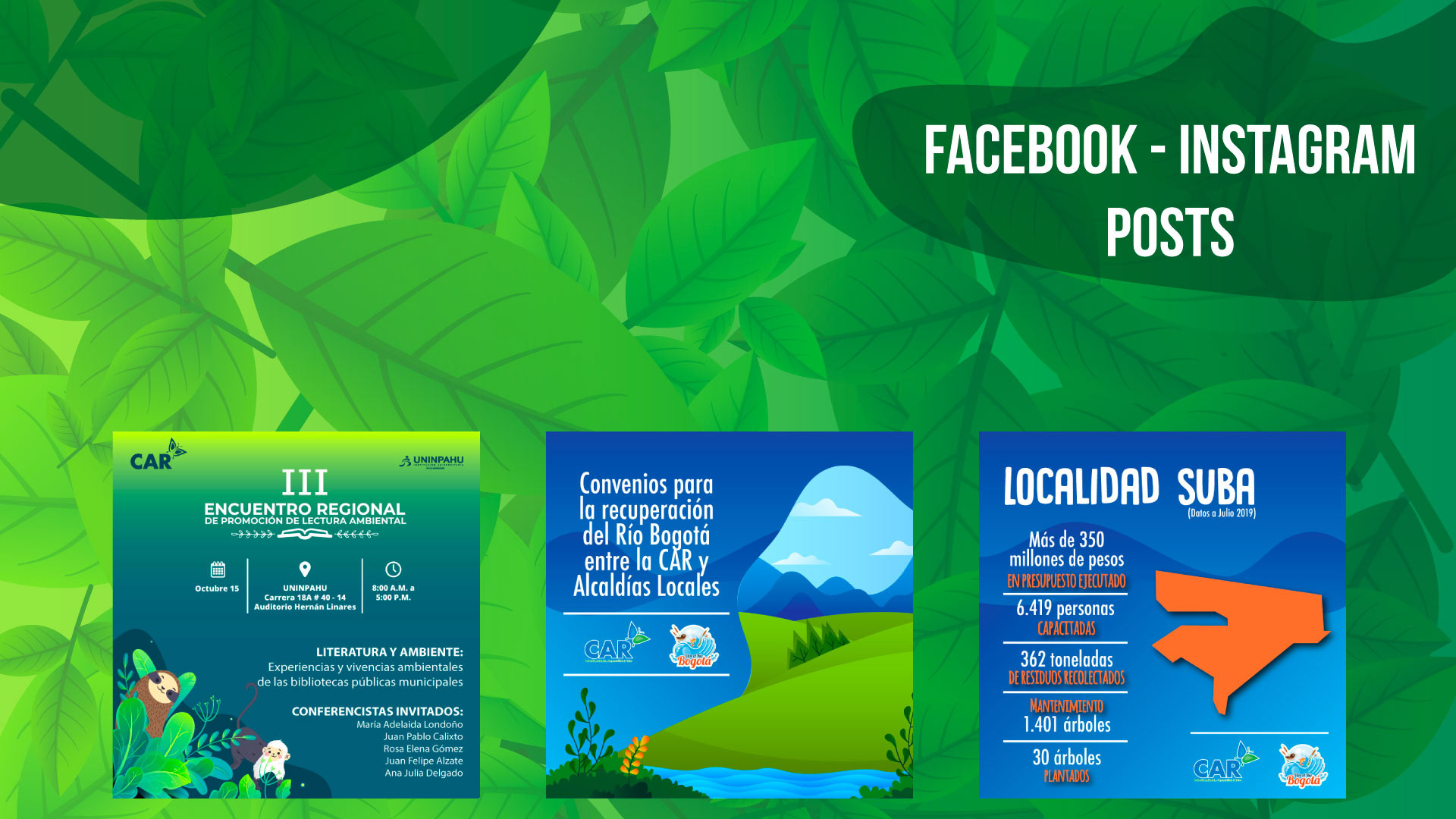 Piezas de Facebook e Instagram de CAR, tanda 1